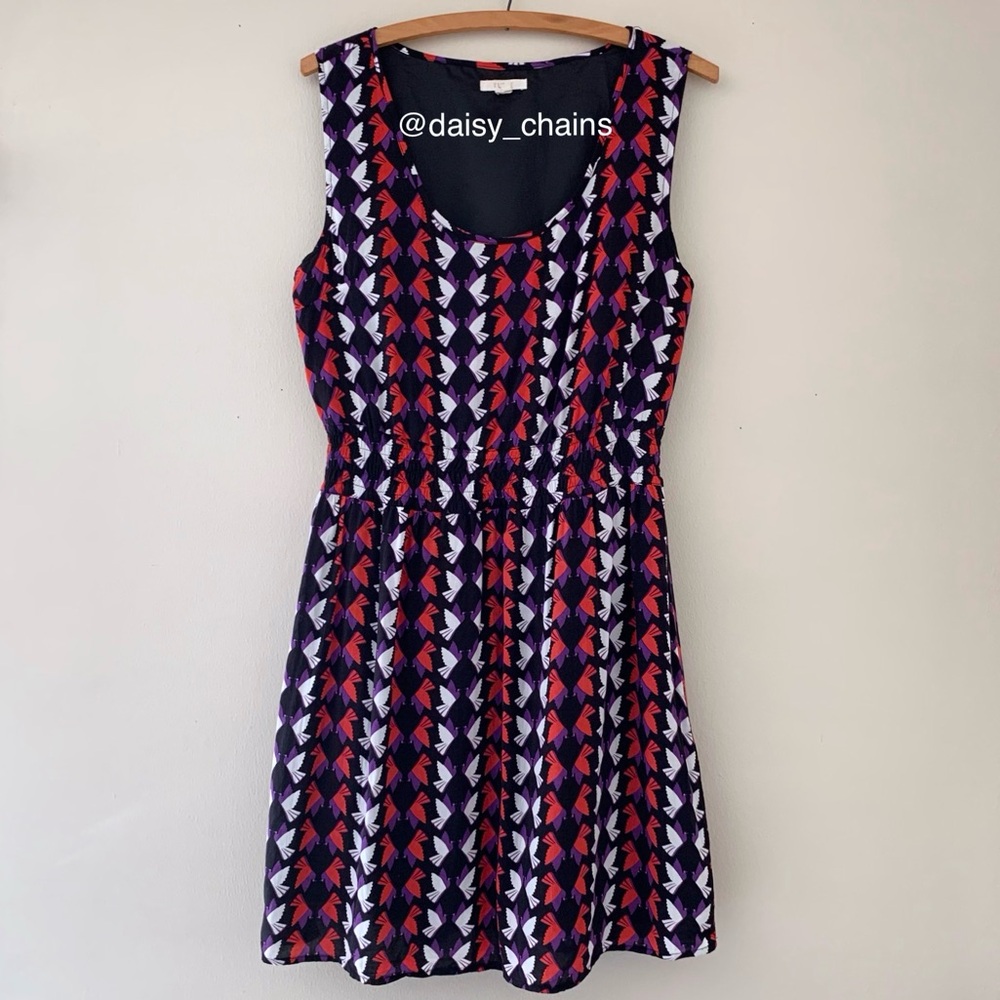 Tulle Bird Patterned Dress